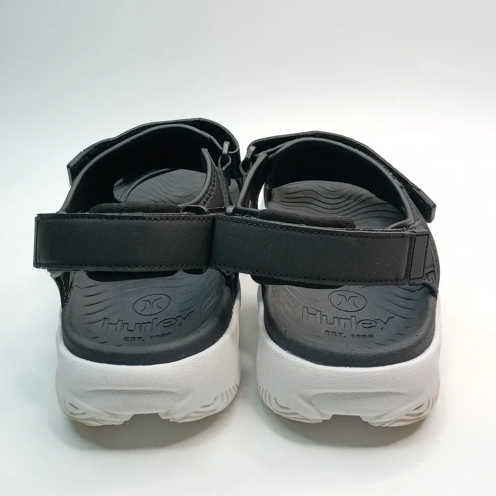 Hurley Oceanside Sport Sandals Men Size 10 Black Adjustable Straps 1961927